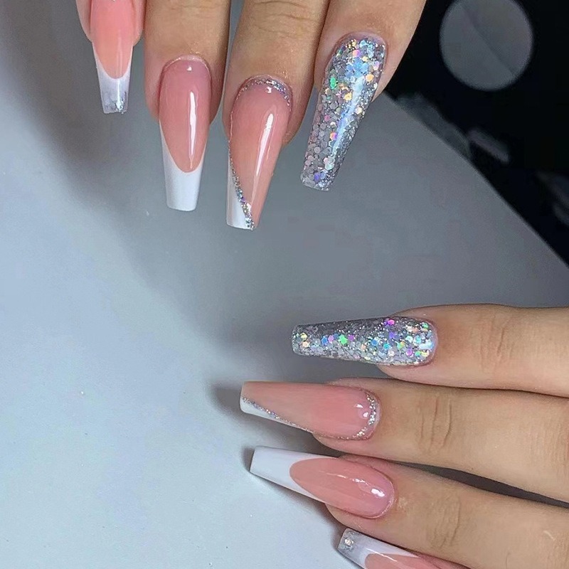 Nail Art France - 24 pièces/ensemble longs Ballet faux ongles