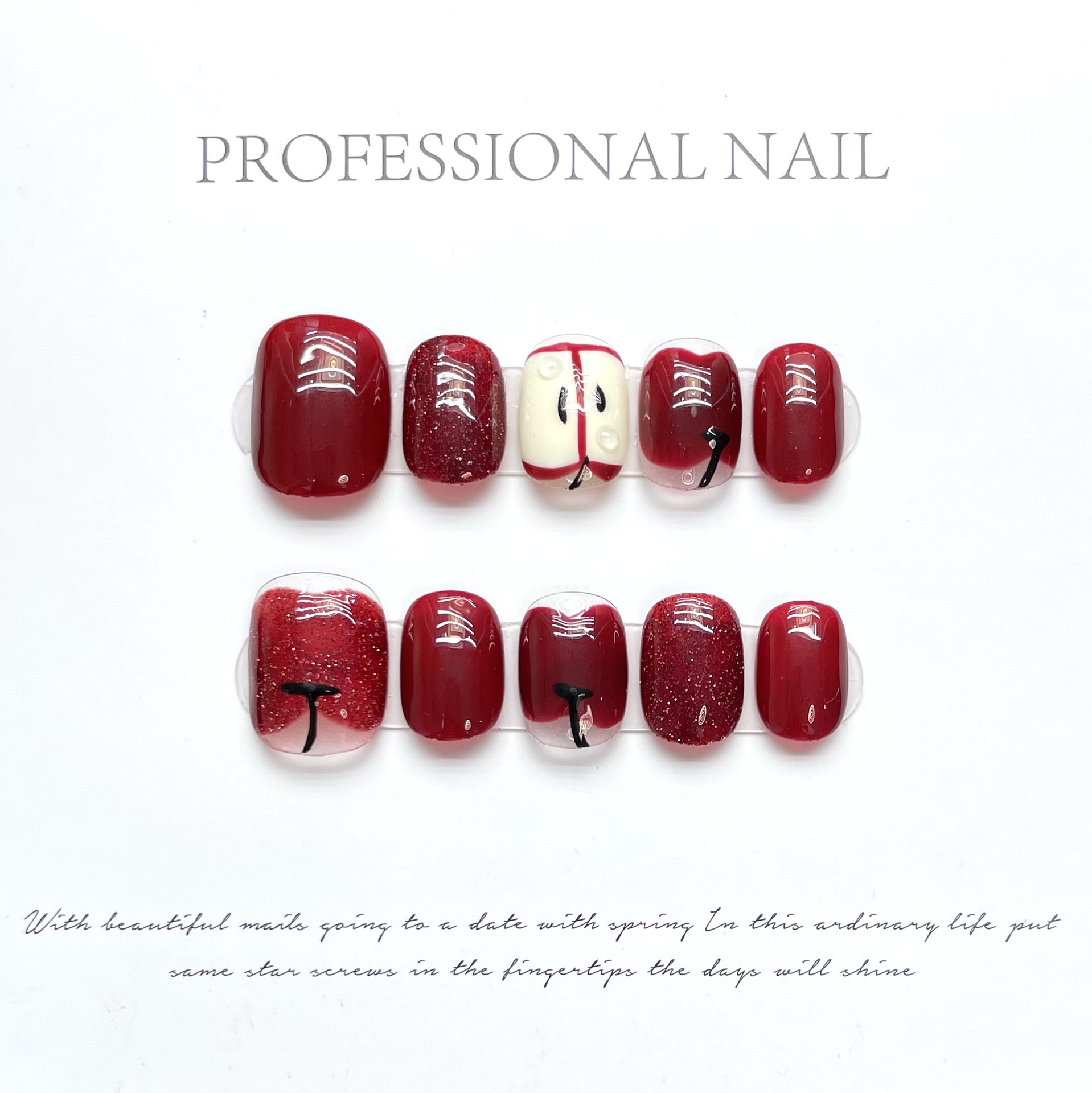 Nail Adhesive Tab - 10 pièces de luxe à la