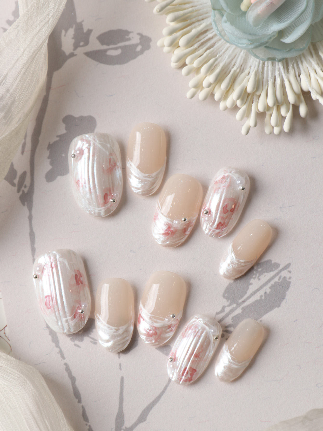 Nail Adhesive Tab - 10 faux ongles courts à presser