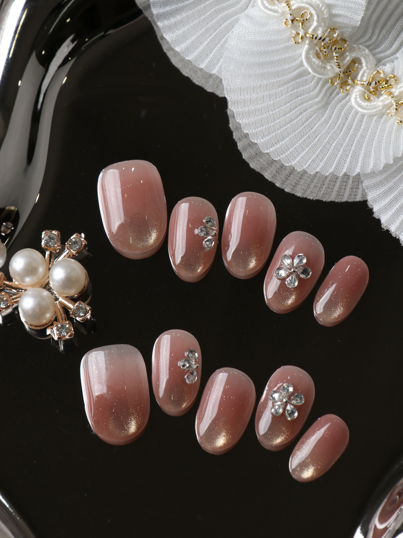 Nail Adhesive Tab - 10 faux ongles courts à presser