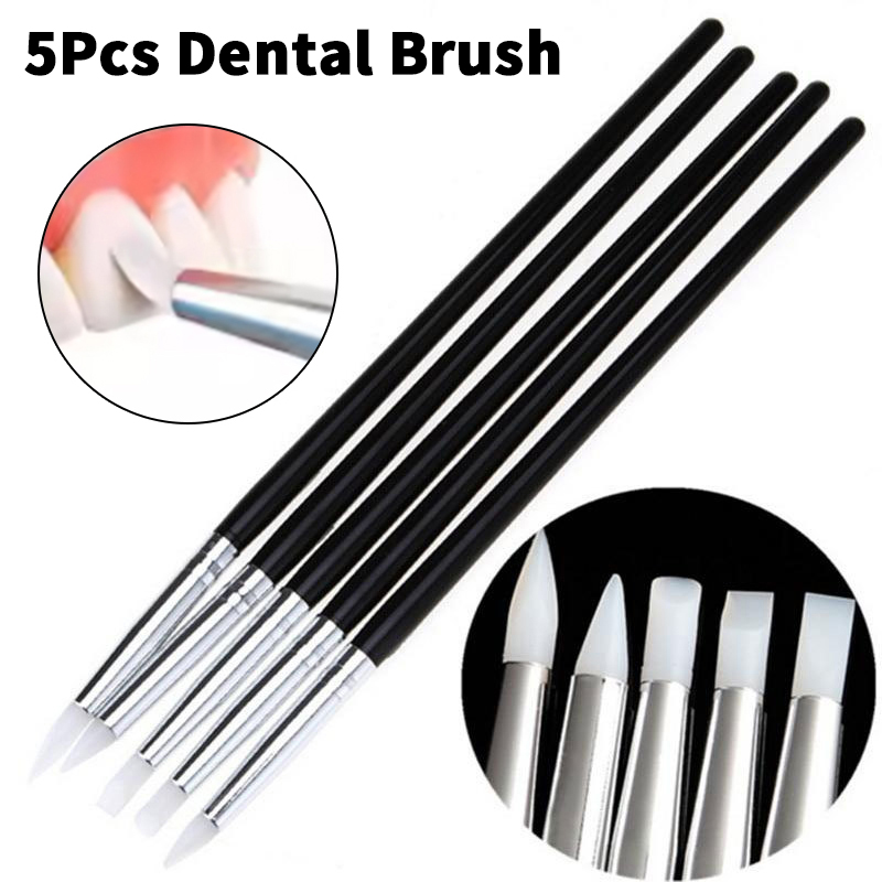 5 stylos pinceaux en silicone  - Nail Fan Brush avis et prix
