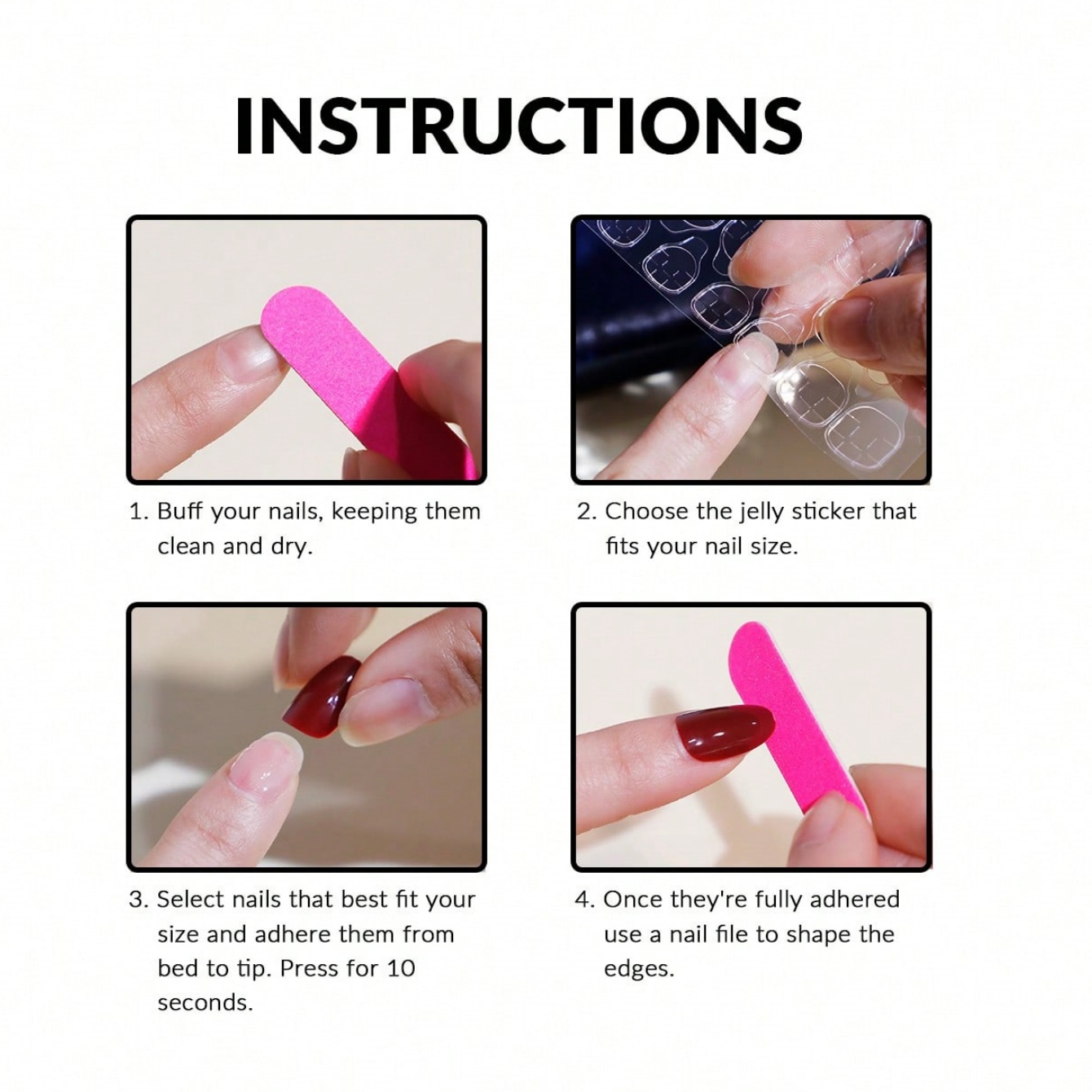 10 pièces de faux ongles ovale - Nail Art Oval avis et prix