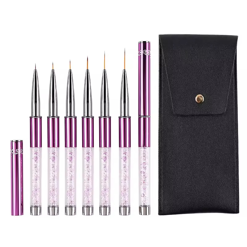 Lot de 6 stylos de nail art en - Nail Fan Brush avis et prix