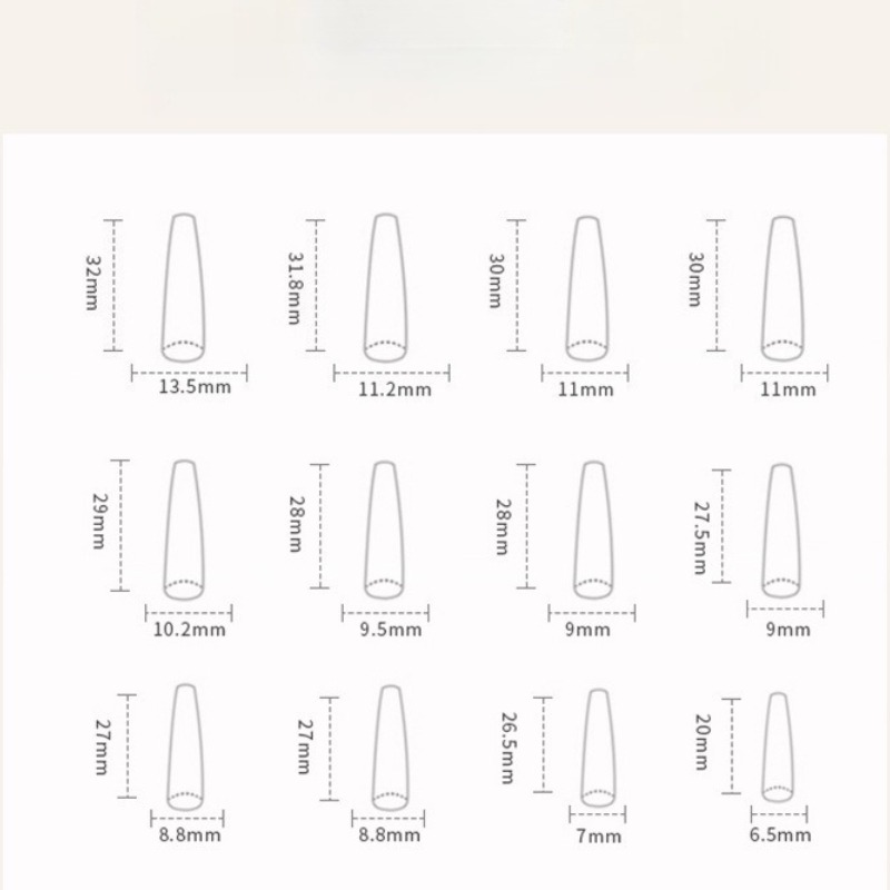 24 pièces/ensemble longs Balle - Nail Art France avis et prix