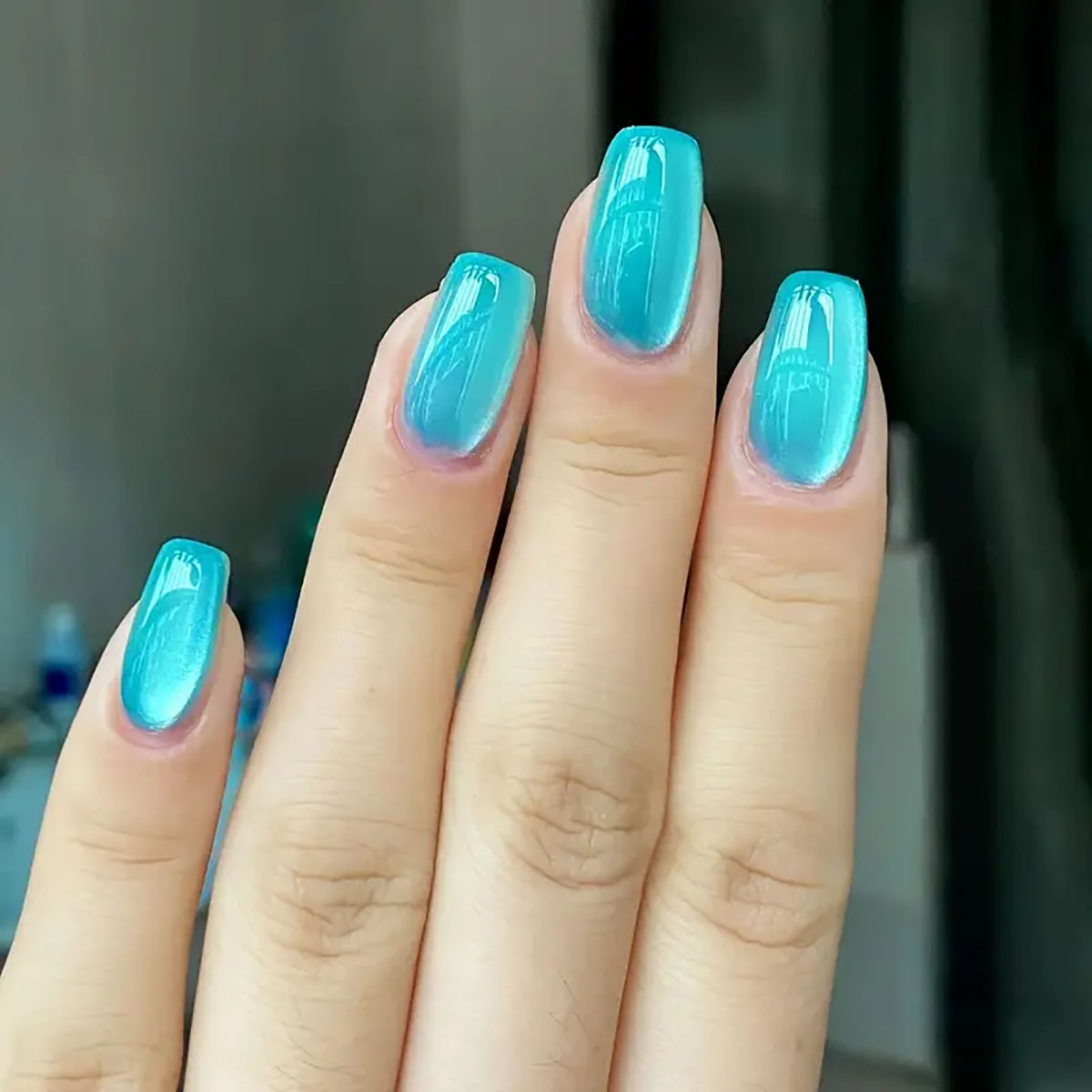 Faux-ongles courts et carrés p - Nail Art Pink Cat Eye avis et prix