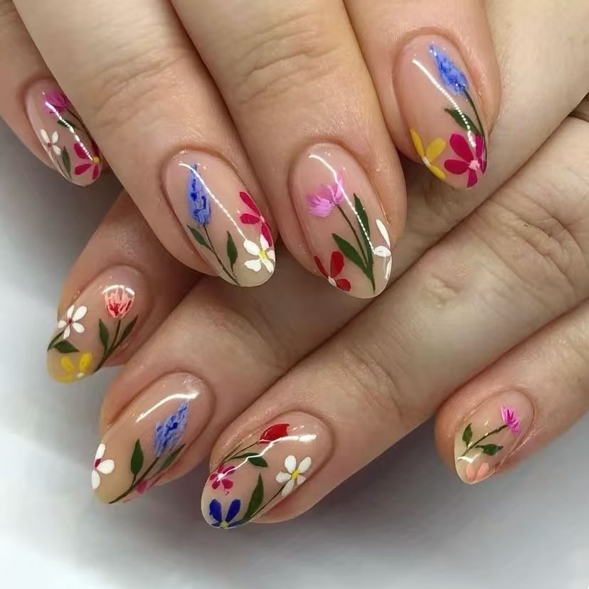 24 pièces simples amande ongle - Nail Art Oval avis et prix