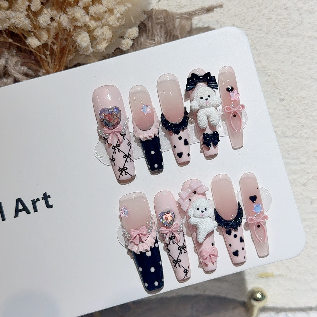 10 pièces dentelle noire à poi - Nail Art France avis et prix