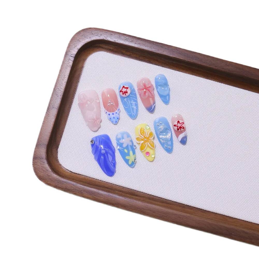 Ongles à presser de luxe faits - Nail Art Ice Blue avis et prix