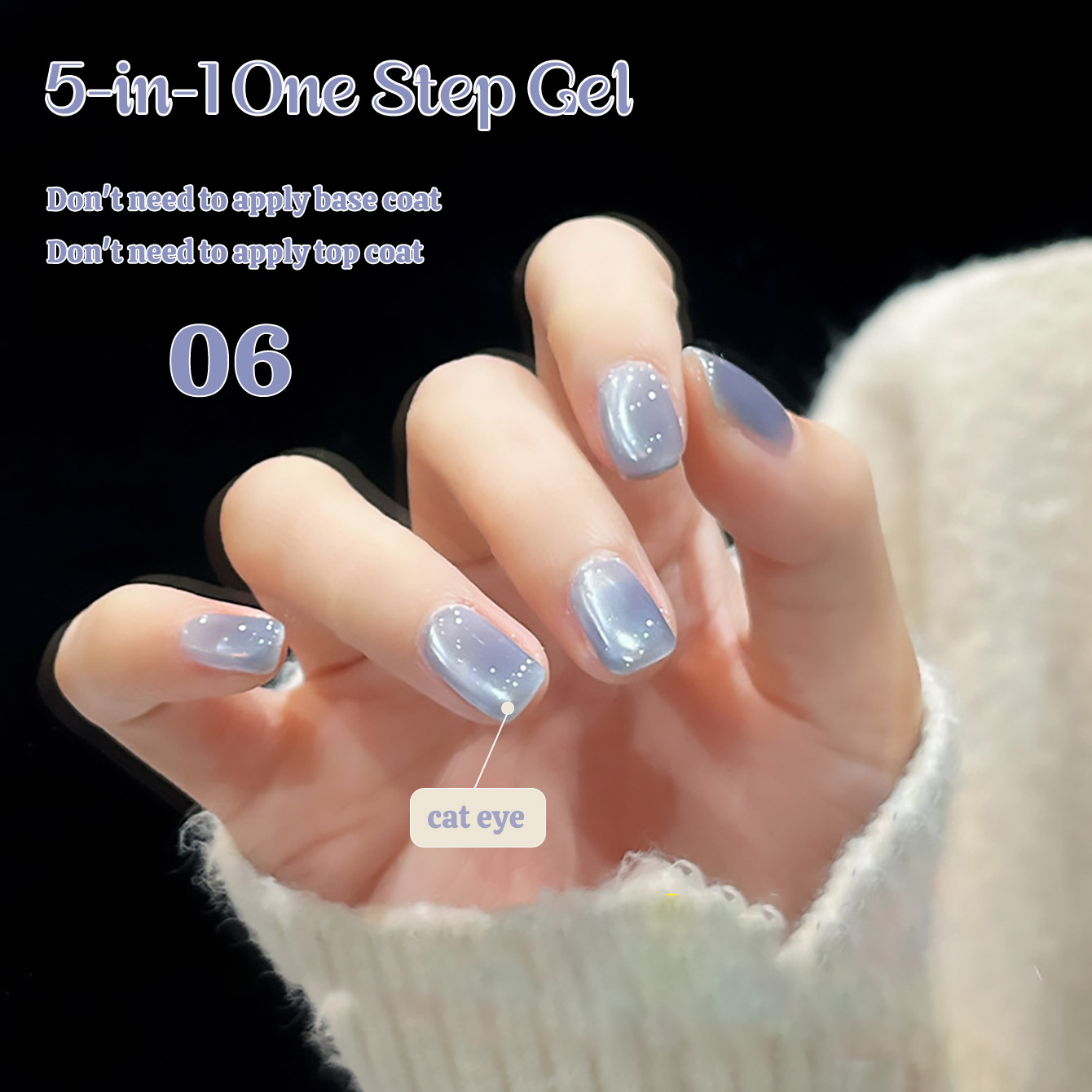 1 pièce TC Nouveau Gel 5-en-1  - Nail Art Ice Blue avis et prix