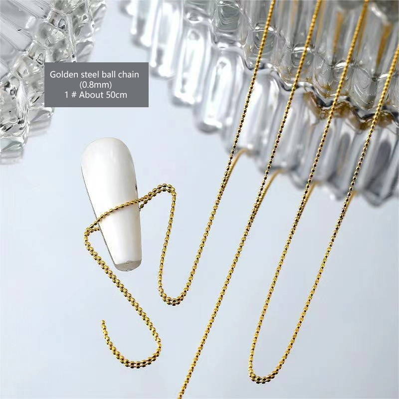 Chaînes métalliques de 100 cm, - Nail Art France avis et prix