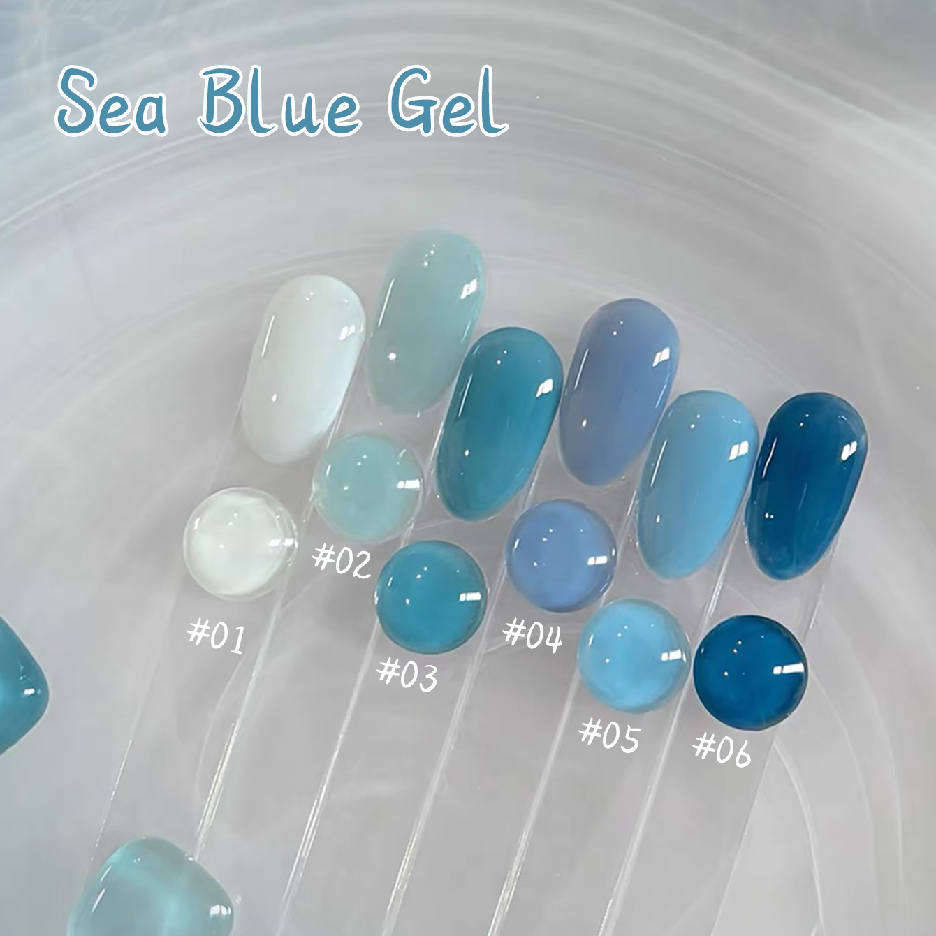 1-10 pièces WS Ice Transparent - Nail Art Ice Blue avis et prix