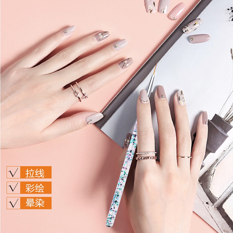 Lot de 3 pinceaux transparents - Nail Art France avis et prix