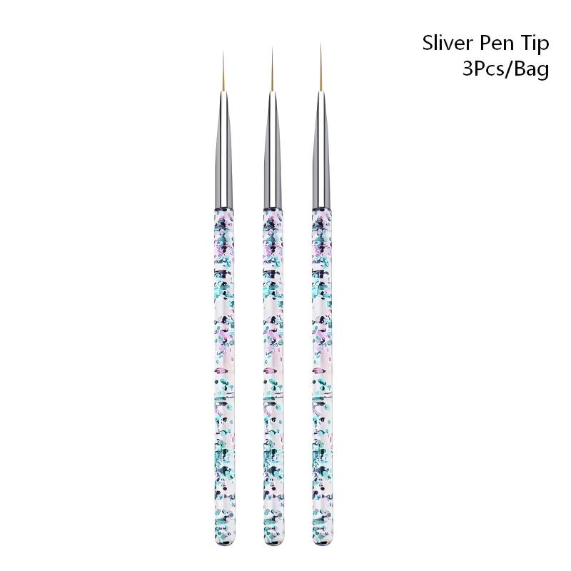 Lot de 3 pinceaux transparents - Nail Art France avis et prix