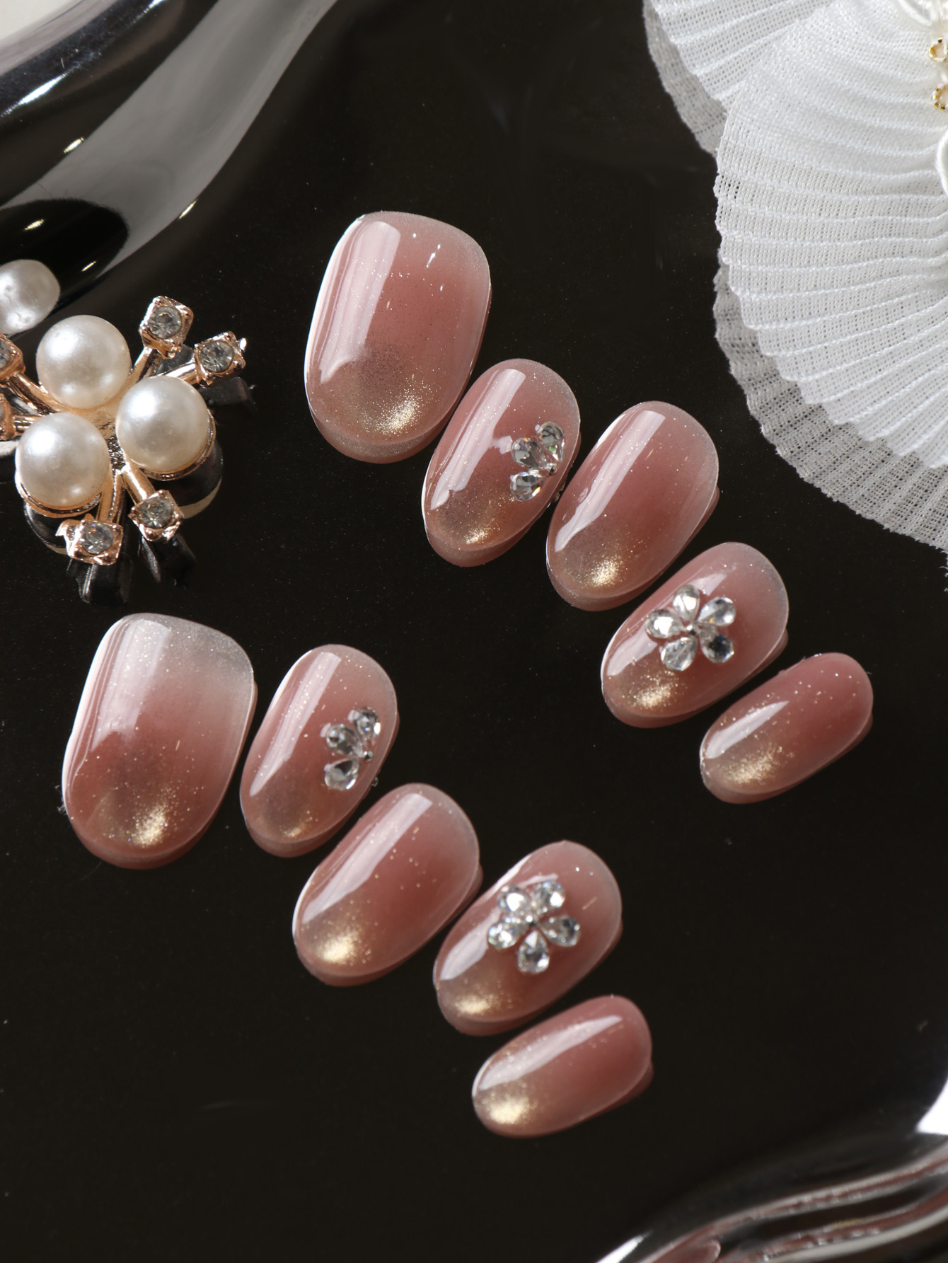 10 faux ongles courts à presse - Nail Adhesive Tab avis et prix