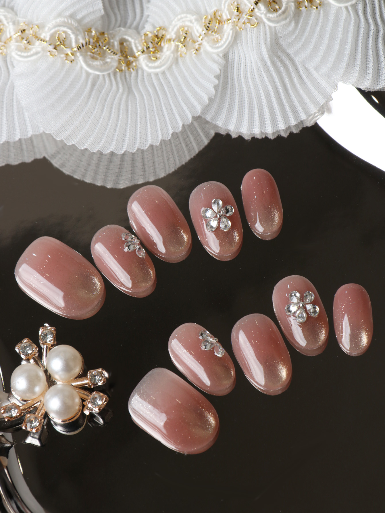 10 faux ongles courts à presse - Nail Adhesive Tab avis et prix